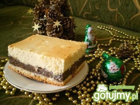 Świąteczny seromakowiec Mychy