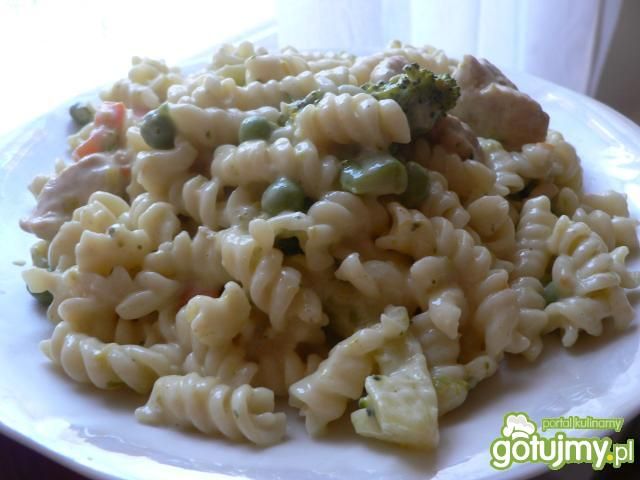 Świderki z filetem z kurczaka i brokułem Świderki z filetem z kurczaka i brokułem