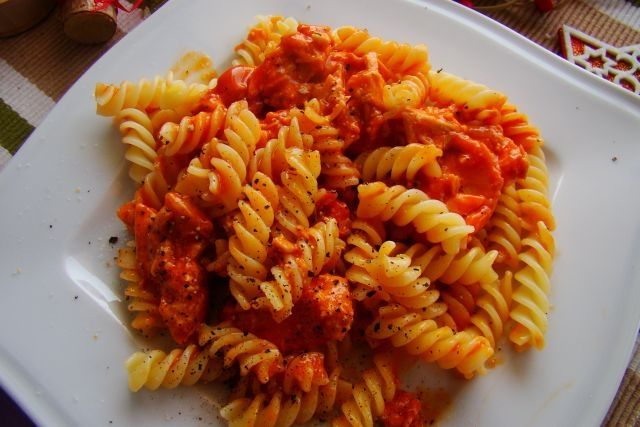 Świderki z łososiem 