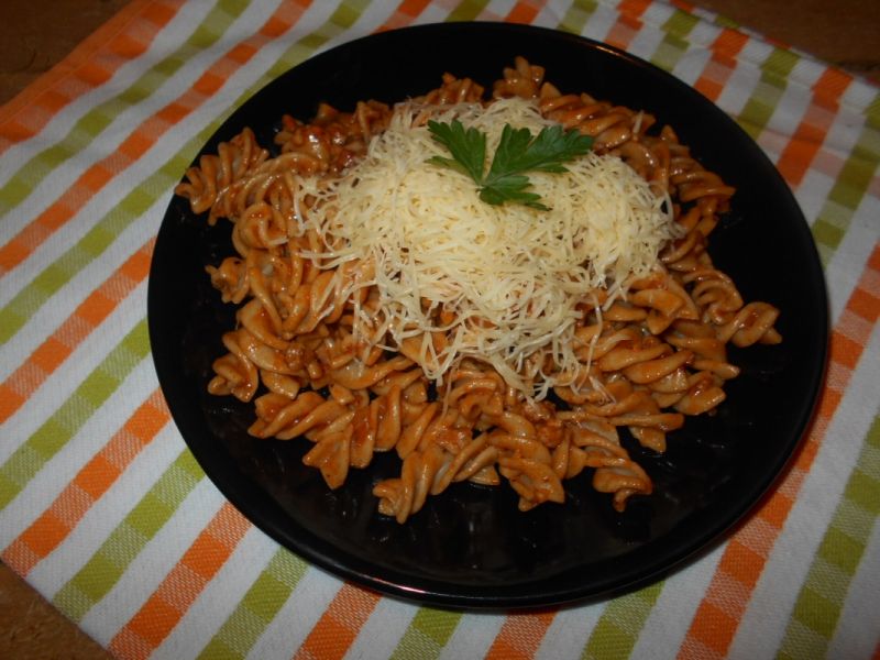 Świderki z mięsem i pieczarkami Świderki z mięsem i pieczarkami