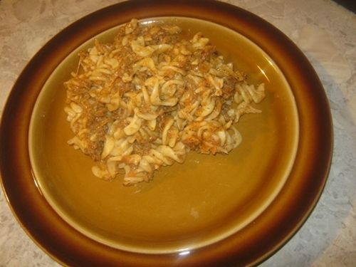 Świderki z mięsem mielonym Świderki z mięsem mielonym