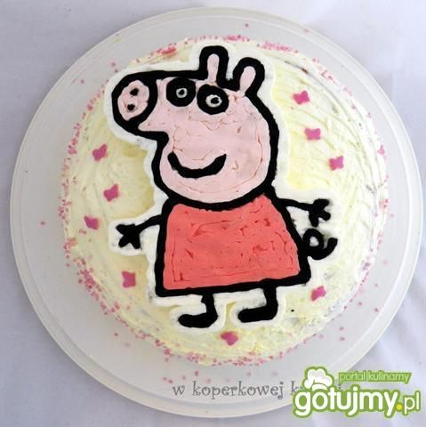 Świnka Peppa na torcie Świnka Peppa na torcie