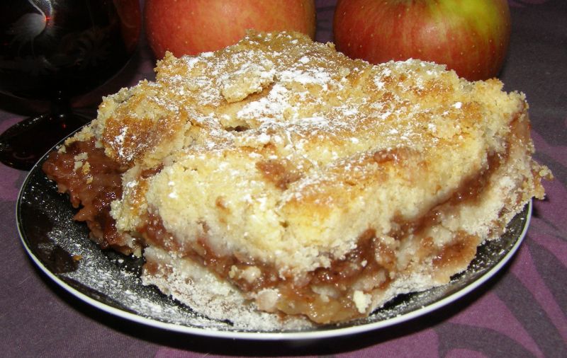 Sypana szarlotka jabłkowo-śliwkowa Sypana szarlotka jabłkowo-śliwkowa