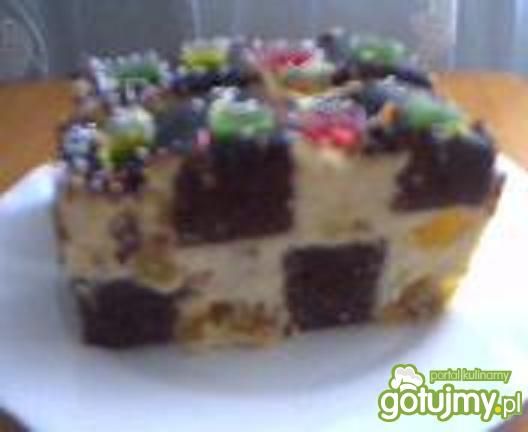 Szachownica biszkoptowo twarogowa Szachownica biszkoptowo twarogowa