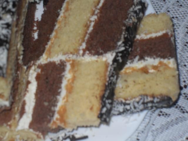  Szachownica z kremem śmietanowym z brzo