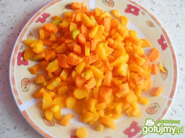 Szał z ryżu piersi groszku sera i.......