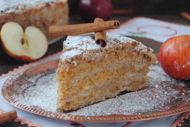 Szarlotka inaczej- z kaszą 