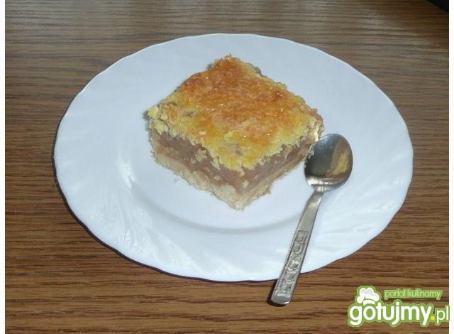 Szarlotka na biszkopcie z kokosem Szarlotka na biszkopcie z kokosem