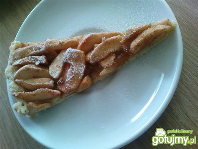 Szarlotka na cienkim cieście 