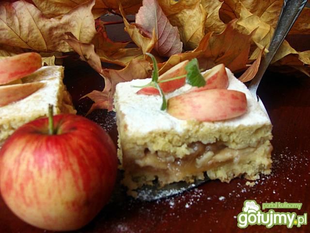 Szarlotka na kruchym spoodzie 