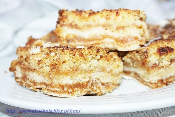 Szarlotka sypana bez jajek Szarlotka sypana bez jajek