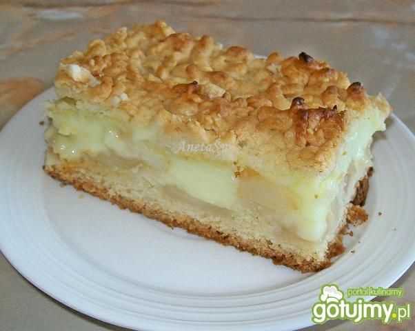 Szarlotka z budyniem. Szarlotka z budyniem.