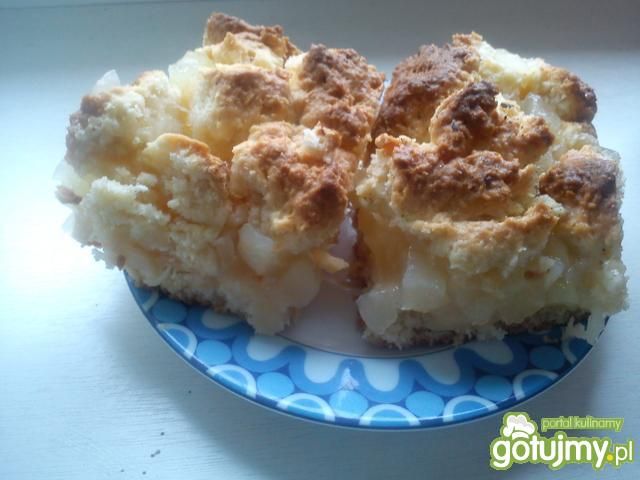 Szarlotka z prażonymi i mega kruszonką