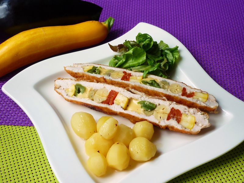 Szaszłyk warzywny w mięsie Szaszłyk warzywny w mięsie