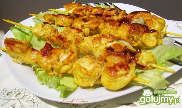 Szaszłyki  drobiowe z kurkumą Szaszłyki  drobiowe z kurkumą