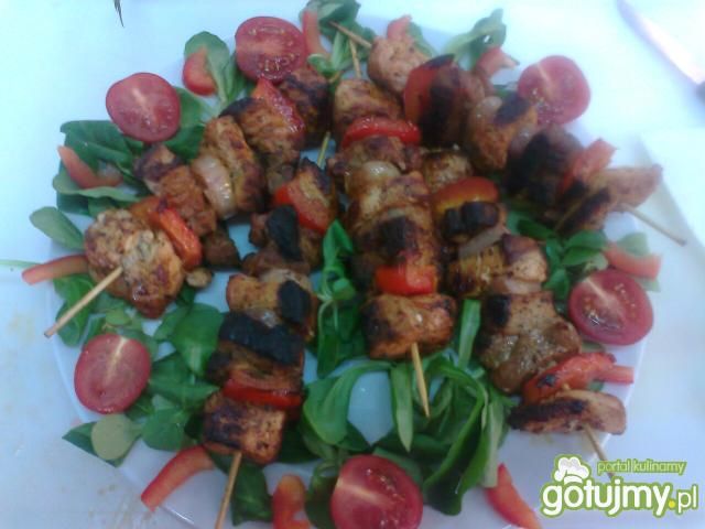 szaszłyki drobiowo-boczkowe