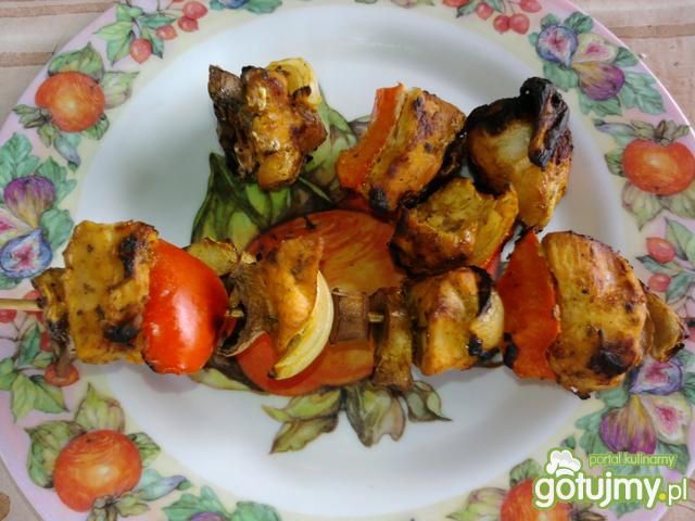 Szaszłyki grillowe z indykiem Szaszłyki grillowe z indykiem