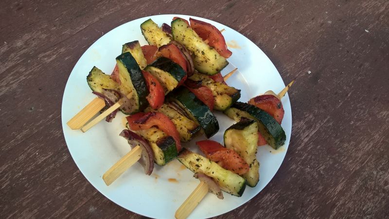 Szaszłyki warzywne z grilla