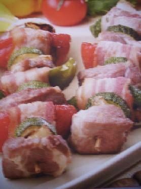 Szaszłyki wieprzowe.