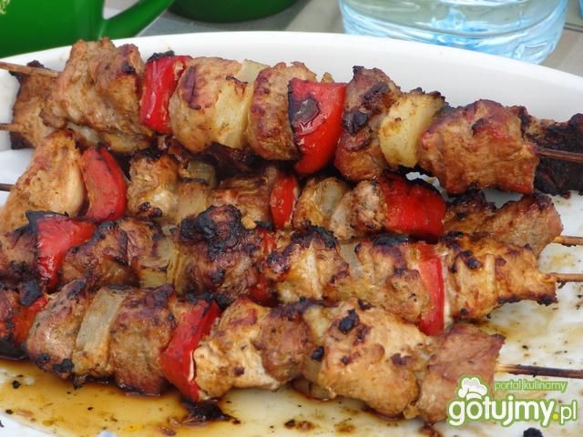 Szaszłyki z ananasem 