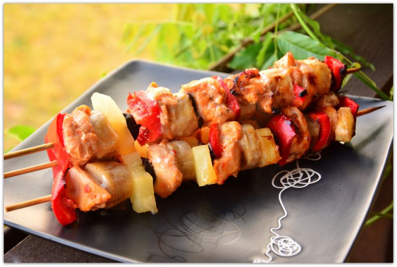 Szaszłyki z bananem