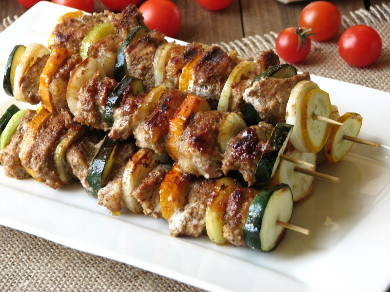 Szaszłyki z cukinią
