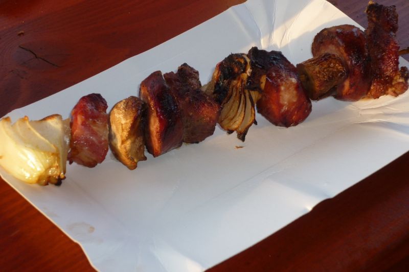 Szaszłyki z gyrosem Szaszłyki z gyrosem