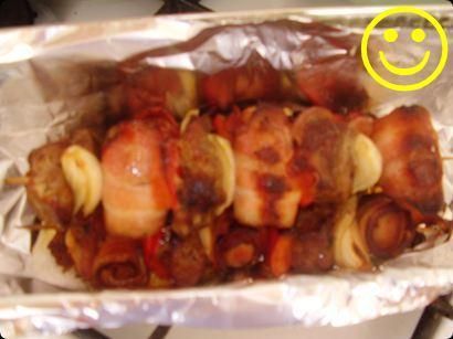 Szaszłyki z karkówką na grill Szaszłyki z karkówką na grill