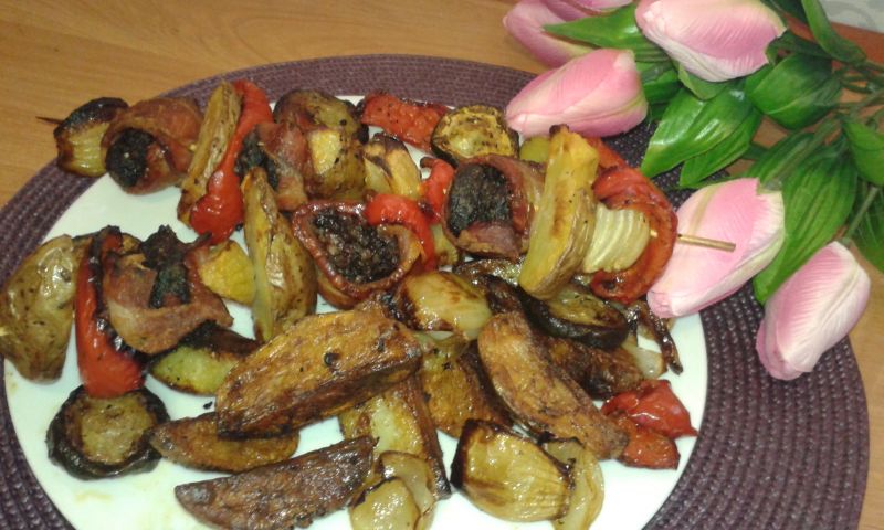 Szaszłyki z kaszanką