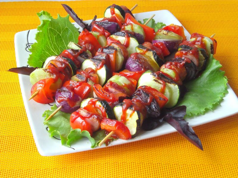 Szaszłyki z keczupem