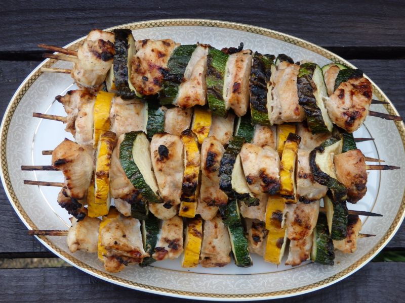 Szaszłyki z kurczakiem w marynacie jogurtowej Szaszłyki z kurczakiem w marynacie jogurtowej