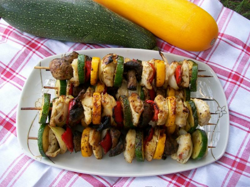 Szaszłyki z morszczukiem Szaszłyki z morszczukiem