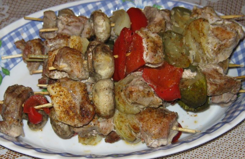 Szaszłyki z piekarnika Szaszłyki z piekarnika