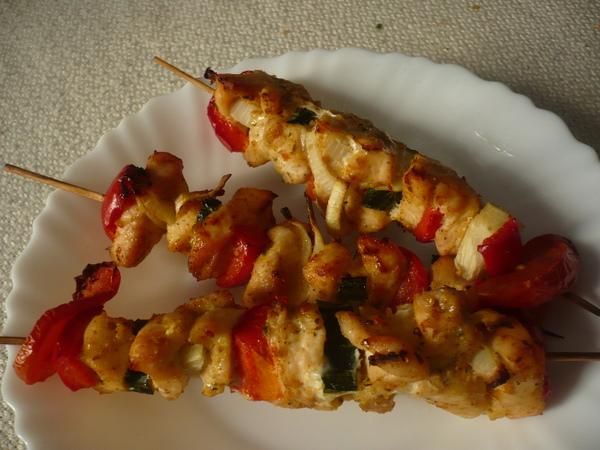 Szaszłyki z piersi kurczaka Szaszłyki z piersi kurczaka