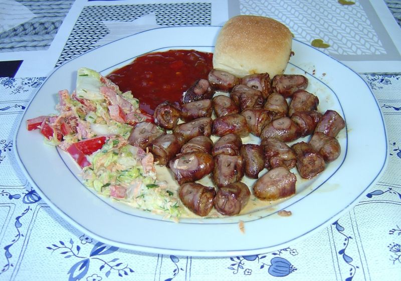 Szaszłyki z serc drobiowych Szaszłyki z serc drobiowych