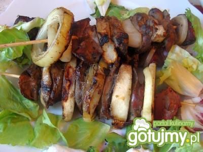 Szaszłyki z wątróbką Szaszłyki z wątróbką