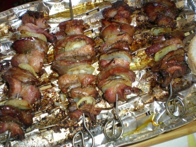 Szaszłyki z wątróbką