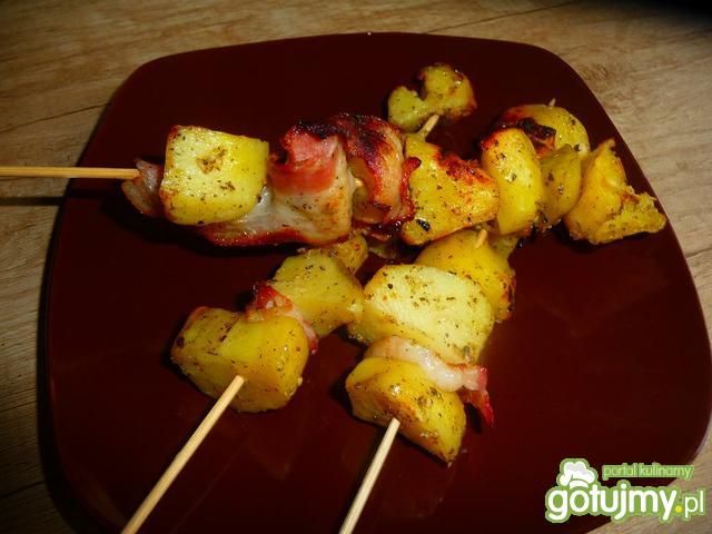 Szaszłyki z ziemniaczków Szaszłyki z ziemniaczków