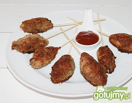 Szaszłykowe burgery z kurkami Szaszłykowe burgery z kurkami