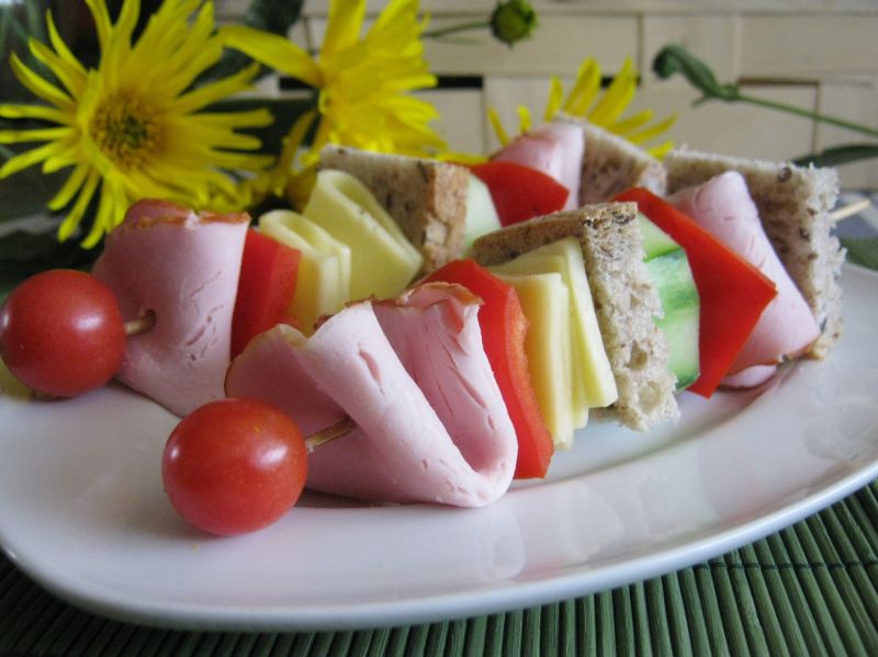 Szaszłykowe kanapki Szaszłykowe kanapki