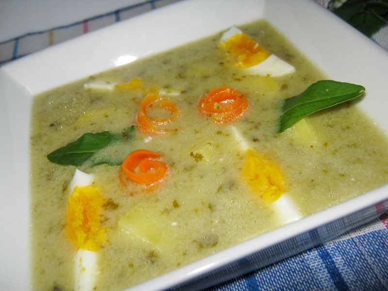 Szczawiowa z ziemniakami   Szczawiowa z ziemniakami