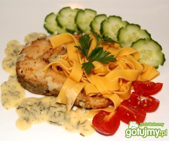 Szczupak z sosem winnym  Szczupak z sosem winnym