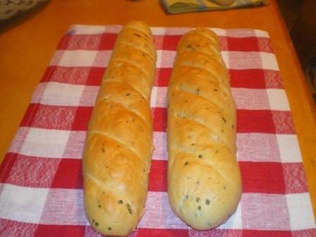 Szczypiorkowe bagietki
