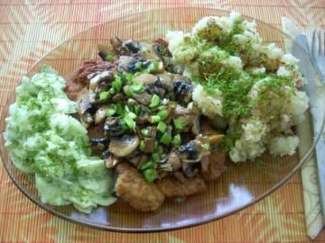 Sznycel wieprzowy z grzybami Sznycel wieprzowy z grzybami