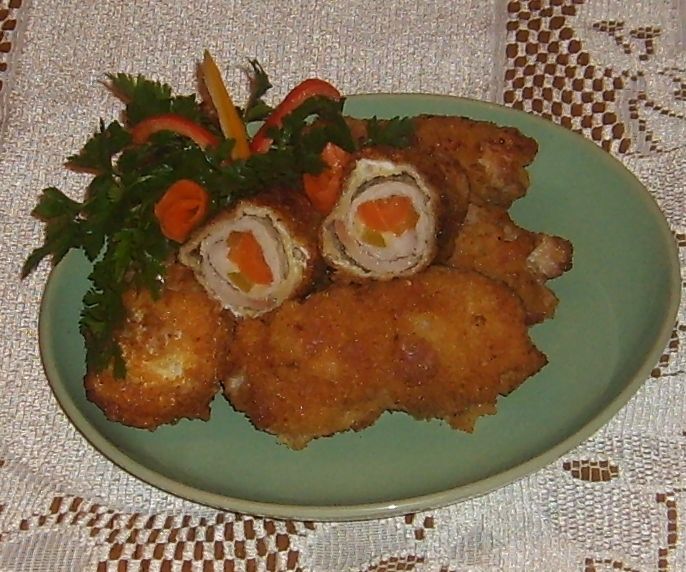 Sznycelek z marchewką Sznycelek z marchewką