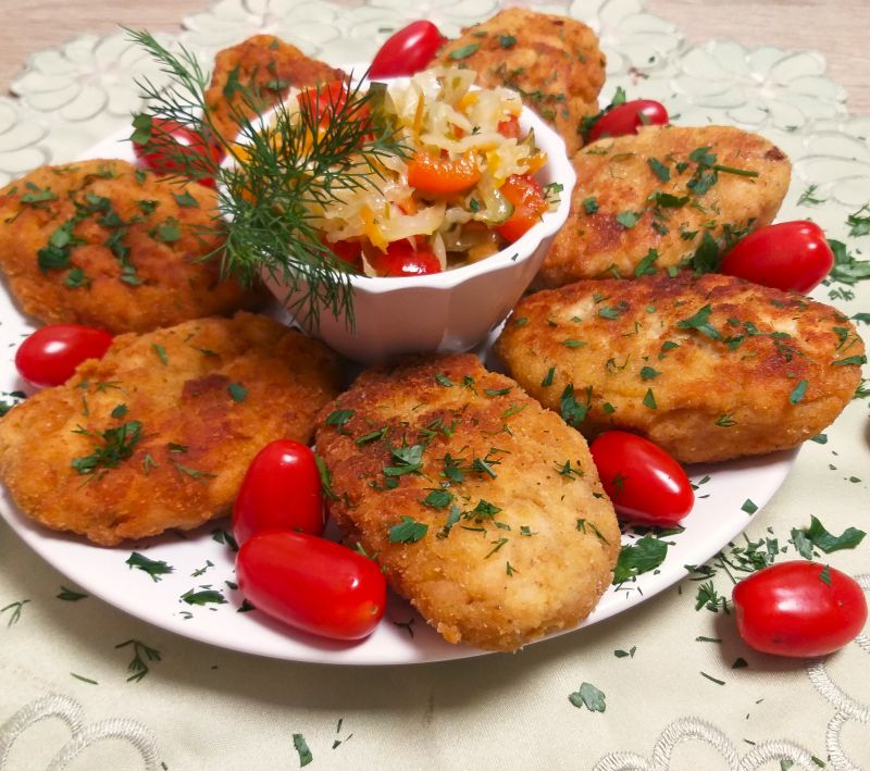 Sznycle siekane z kurczaka
