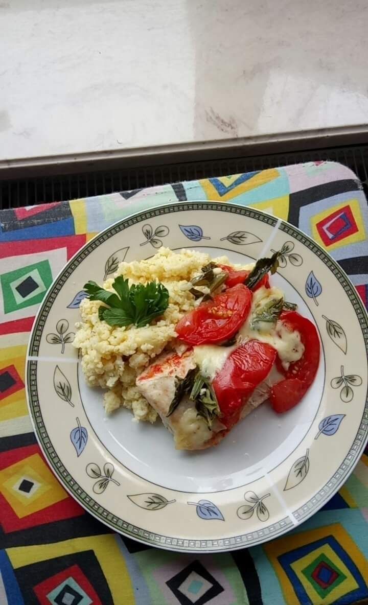 Sznycle z indyka zapiekane z fenkułem