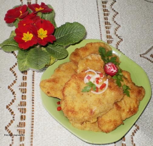 Sznycle z kurczaka w nowej panierce :  