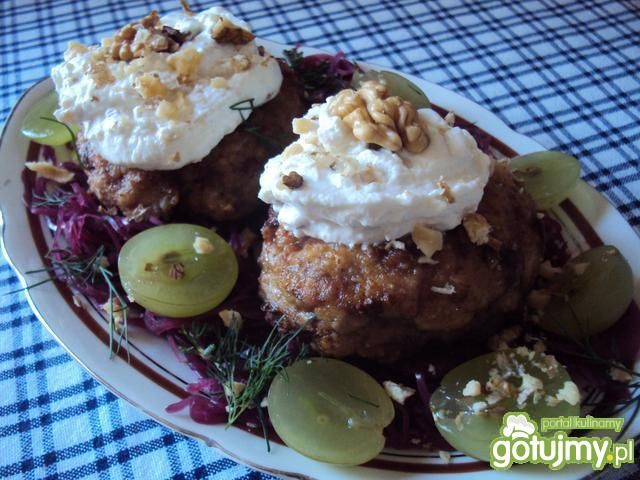 Sznycle z serkiem i kapustą