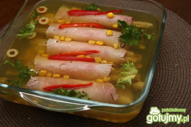 szparagi z szynką w galarecie szparagi z szynką w galarecie